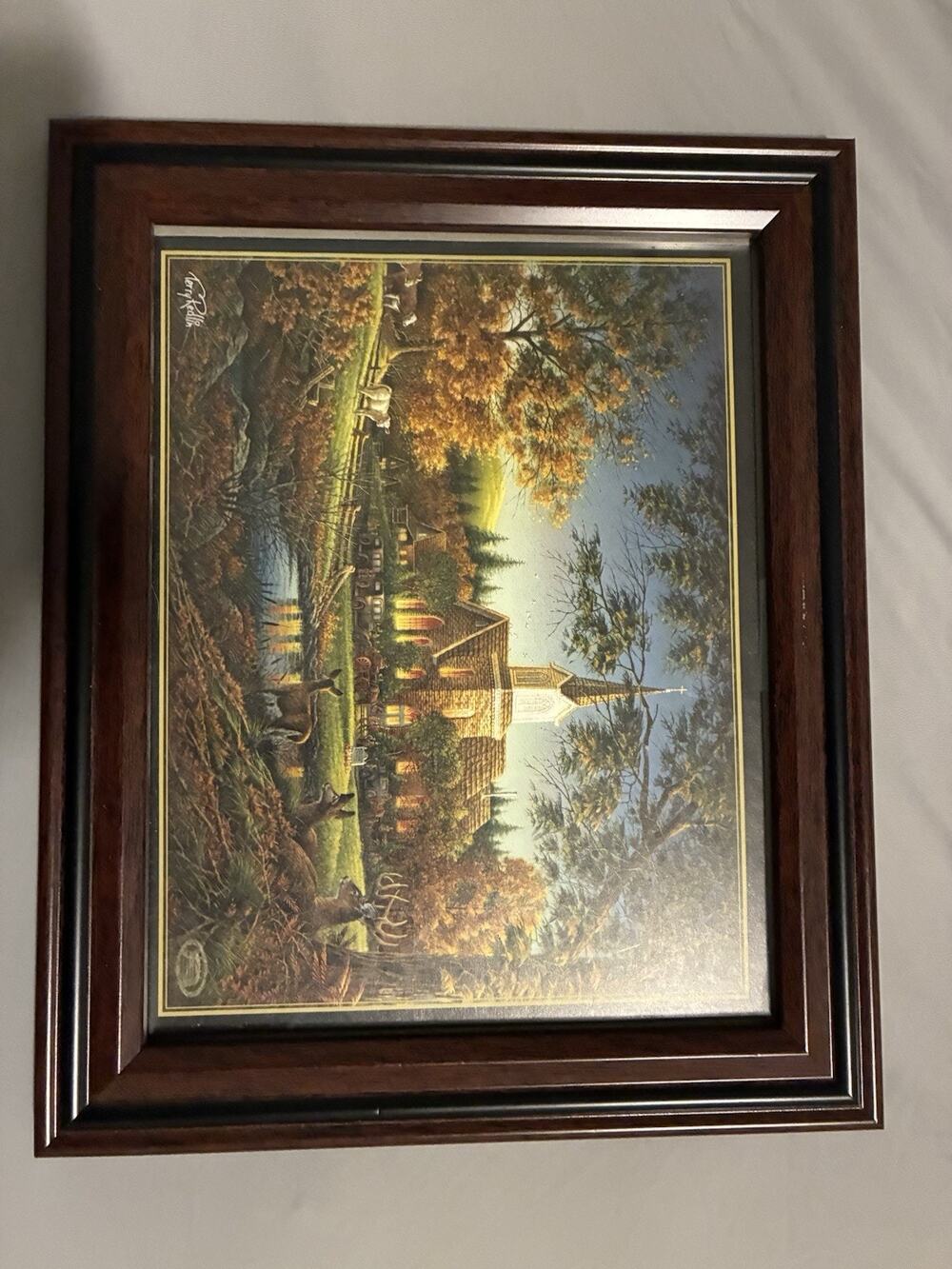 Terry Redlin framed printโ Sunday Morningโ
